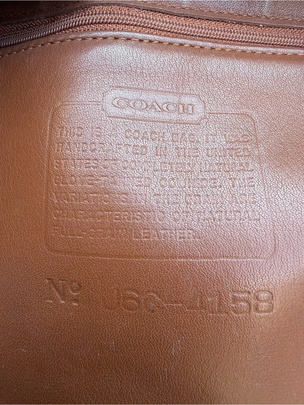 Vintage Coach SoHo Handle Bag 9951 British Tan with Scarf